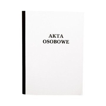Akta osobowe harmonijka z czarną taśmą -024