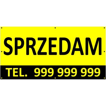 Baner 200x100cm, Sprzedam