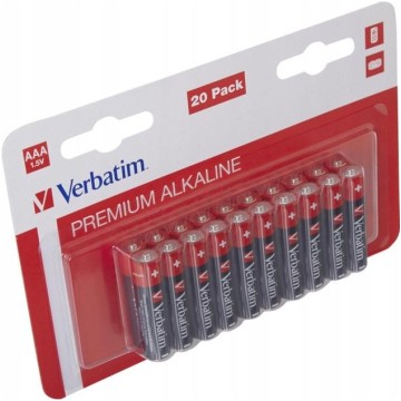 Bateria alkaliczna VERBATIM AAA 1,5V 49876 20 sztu