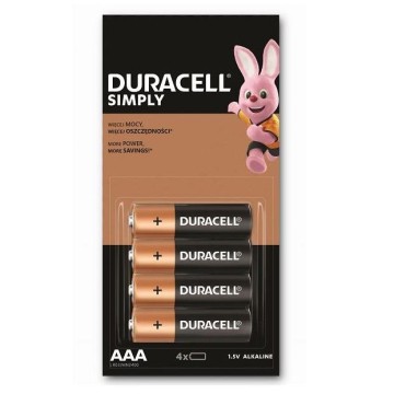 Bateria DURACELL LR3 AAA SIMPLY 4szt