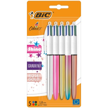 BIC 4 Colours Shine Gradient ROSE GOLD a'5