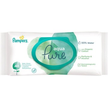 Chusteczki nawilżane PAMPERS AQUA PURE 48 sztuk