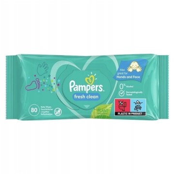 Chusteczki nawilżane PAMPERS FRESH CLEAN 80 sztuk