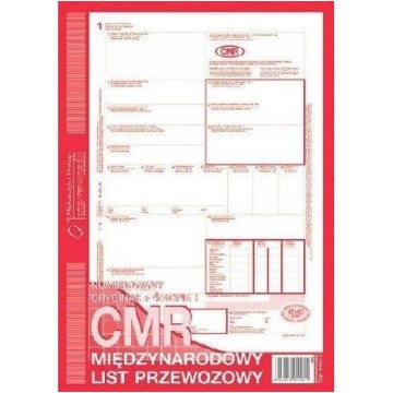 CMR list przewozowy A4 (1+4) M&P
