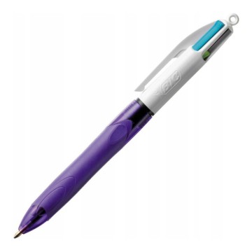 Długopis automatyczny BIC 4 Colours GRIP fioletowy