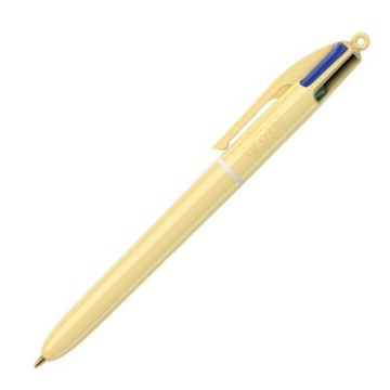 Długopis automatyczny BIC 4 Colours PASTEL żółty