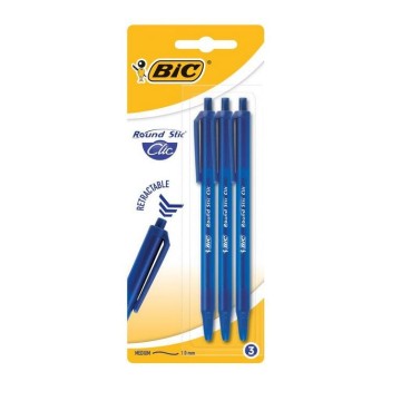 Długopis automatyczny BIC SOFT FEEL 3szt niebieski