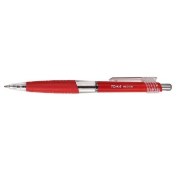 Długopis automatyczny TOMA 1 mm TO-038 czerwony