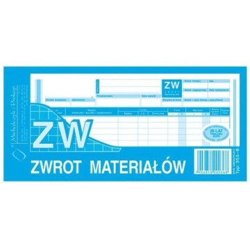 Druk zwrot materiału wielokopia M&P