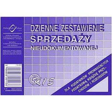 Dzienne zest. sprz. ks. nieudokumentow. M&P