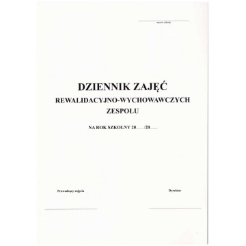 Dziennik indywid.zajęć rewalidacyjno-wychowawczych