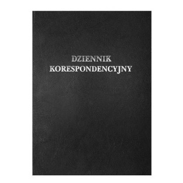 Dziennik korespondencyjny A4 96 kart czarny
