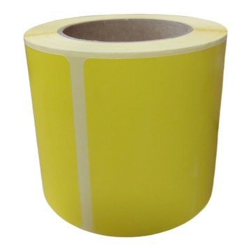Etykieta TTR NADRUK 100x100 żółta fi76 a'500