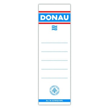 Etykieta wsuwana do segregatora DONAU 48x153 20szt