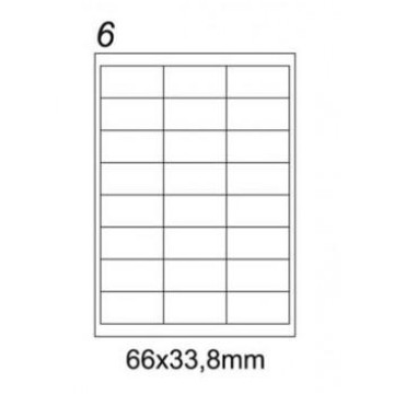 Etykiety samoprzylepne EMERSON 66x33,8 100 sztuk