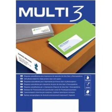 Etykiety samoprzylepne MULTI3 210x148mm 100 sztuk