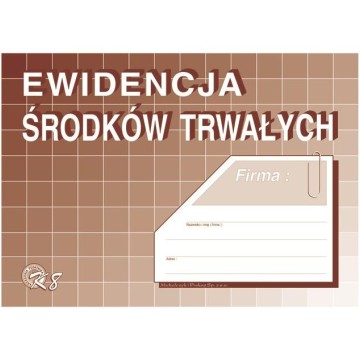 Ewidencja środków trwałych A5 K-8 K8