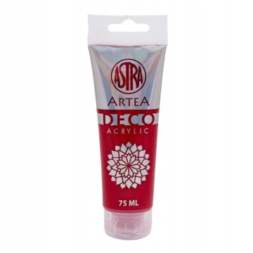 Farba akrylowa ASTRA DECO ARTEA 75ml GŁEBOKA CZERW