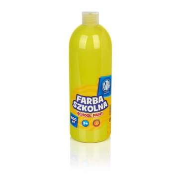 Farba szkolna ASTRA 1000ml 1L cytrynowa żółta