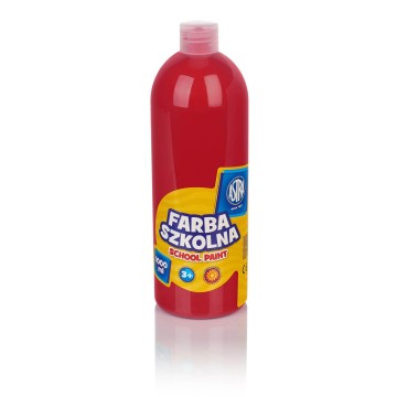 Farba szkolna ASTRA 1000ml 1L czerwona