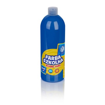 Farba szkolna ASTRA 1000ml 1L niebieska ciemna