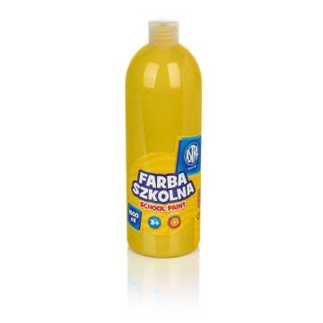 Farba szkolna ASTRA 1000ml 1L żółta