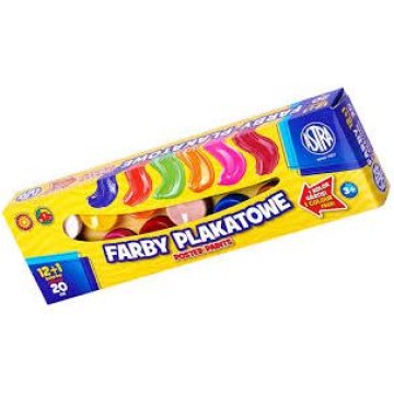 Farby plakatowe ASTRA 20ml 13 kolorów