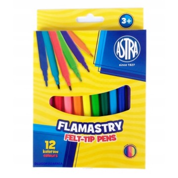 Flamastry ASTRA 12 kolorów