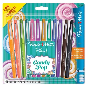 Flamastry PAPER MATE FLAIR CANDY POP 12 sztuk