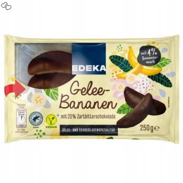 Galaretki w czekoladzie EDEKA GELEE BANANEN 250g
