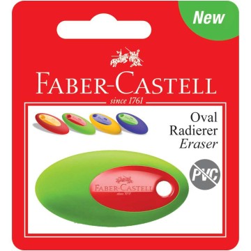 Gumka OVAL FABER-CASTELL kolor mix