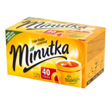 Herbata ekspresowa MINUTKA czarna 40x1,4g