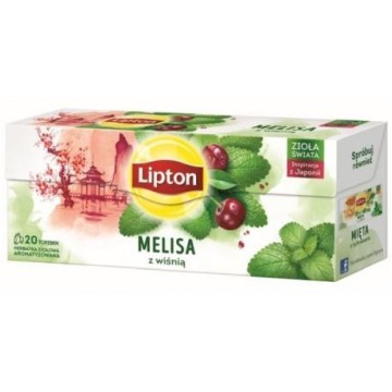 Herbata LIPTON melisa z wiśnią 20 torebek