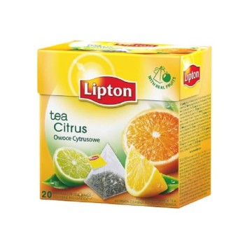 Herbata LIPTON piramidki owoce cytrusowe 20t