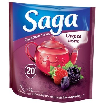 Herbata owocowa SAGA owoce leśne 20 torebek
