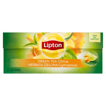 Herbata zielona LIPTON cytrusowa 25 torebek
