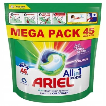 Kapsułki do prania ARIEL Extra color 45 sztuk