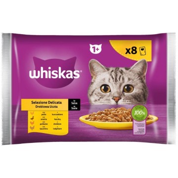 Karma dla kota WHISKAS DROBIOWA UCZTA 8x85g