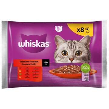 Karma dla kota WHISKAS KLASYCZNE POSIŁKI 8x85g