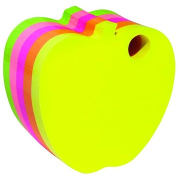 Karteczki DONAU "jabłko” 400 arkuszy mix neon