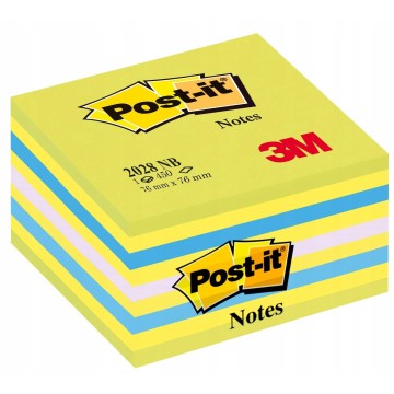 Karteczki POST-IT 76x76mm (1x450) cukierkowe