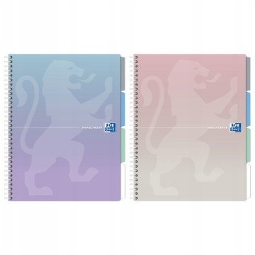 Kołozeszyt B5 80k kratka OXFORD PJBK pastel mix