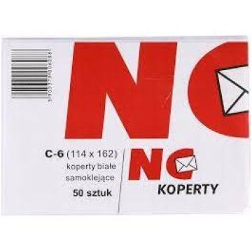 Koperta A&G C6 biała SK 7224 50szt