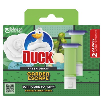 Krążek żelowy WC DUCK FRESH DISCS GARDEN 2x36ml