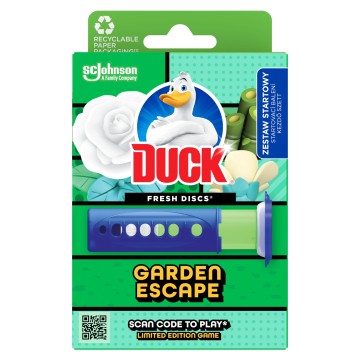 Krążek żelowy WC + urządzenie DUCK GARDEN ESCA