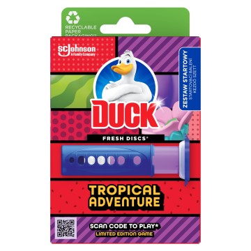 Krążek żelowy WC + urządzenie DUCK TROPICAL AD a'6