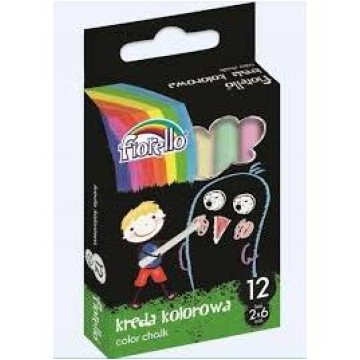 Kreda kolorowa FIORELLO 12 kolorów