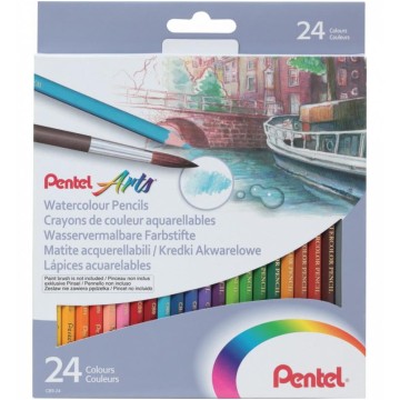 Kredki akwarelowe PENTEL CB9 24 kolory