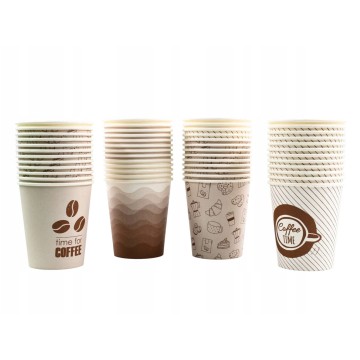 Kubek papierowy kawowy CLARINA 5870 250ml 50 sztuk