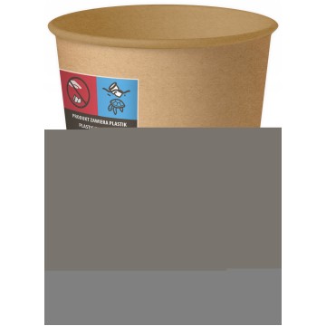 Kubek papierowy KRAFT CUP CLARINA 250ml 50 sztuk